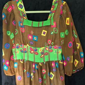 One of a kind vintage maxi dress!